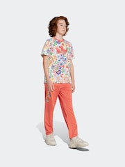 adidas originals White White Floral Liberty London 100% Cotton T-shirt - Image 3 of 6