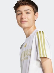 adidas White Tiro Football T-Shirt - Image 4 of 6