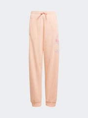 adidas originals Orange Large Logo Oversized 100% Cotton Joggers - Image 6 of 6