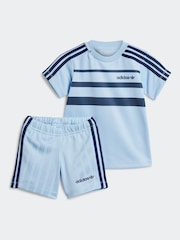 adidas originals Blue Short T-Shirt Set - Image 1 of 7