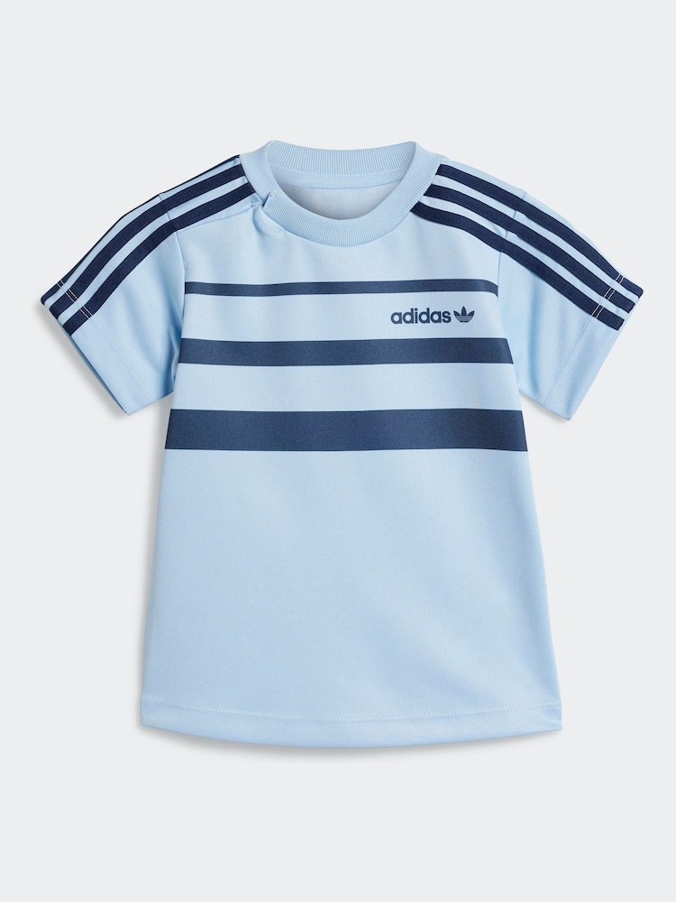 adidas originals Blue Short T-Shirt Set - Image 2 of 7 adidas originals Blue Short T-Shirt Set - Image 2 of 7