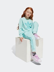 adidas originals Green Trefoil Crew Set - Image 3 of 8