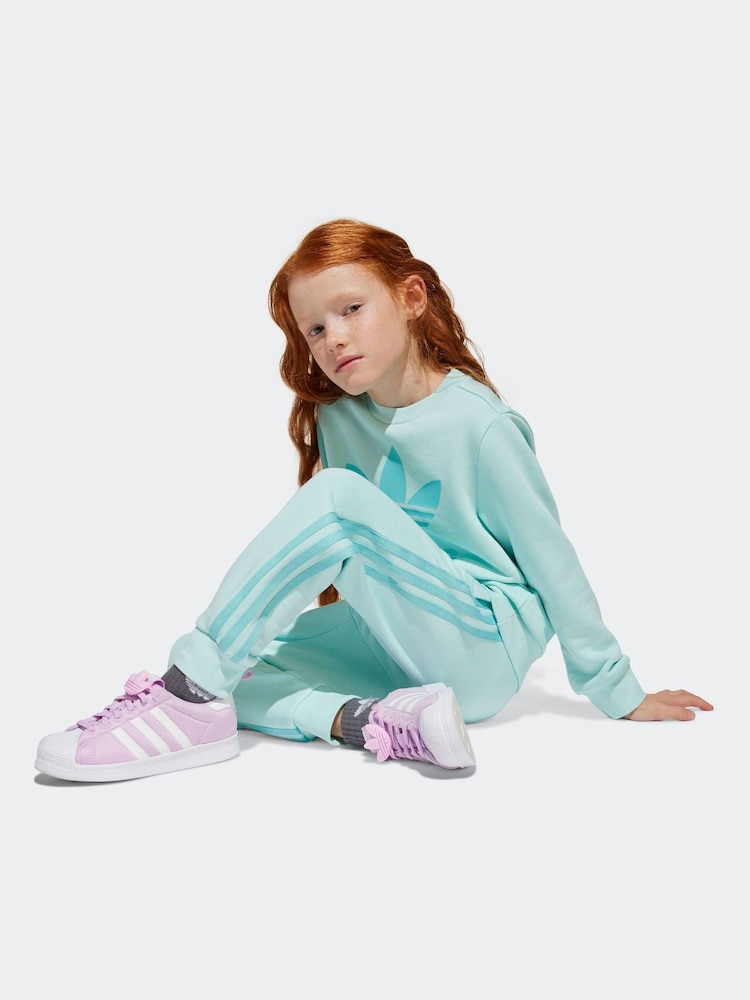 adidas originals Green Trefoil Crew Set - Image 4 of 8