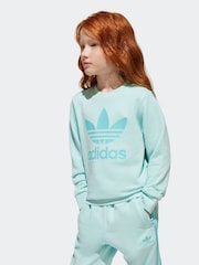 adidas originals Green Trefoil Crew Set - Image 5 of 8