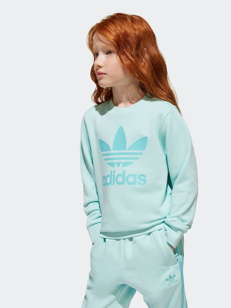 adidas originals Green Trefoil Crew Set - Image 5 of 8
