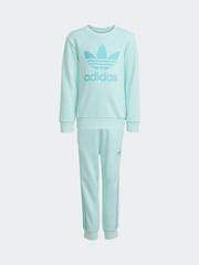 adidas originals Green Trefoil Crew Set - Image 6 of 8