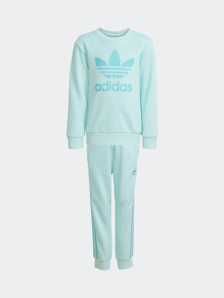 adidas originals Green Trefoil Crew Set - Image 6 of 8