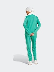 adidas Green Dark Essentials 3 Stripes Tracksuit - Image 2 of 5