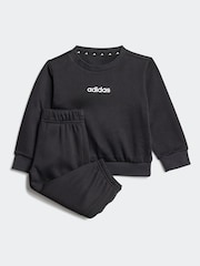 أسود - بدلة رياضية من Adidas Essentials - صورة 2 من 8