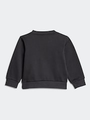 أسود - بدلة رياضية من Adidas Essentials - صورة 4 من 8