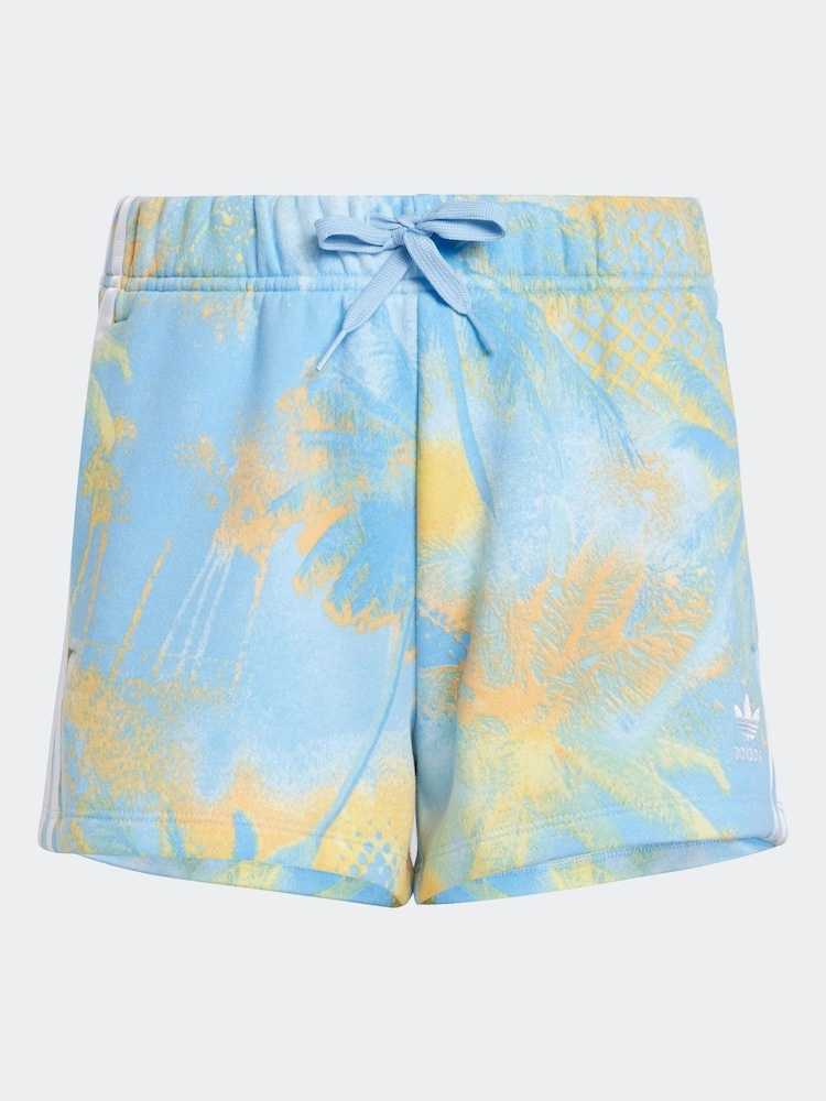 adidas originals Blue Printed Shorts - Image 6 of 6