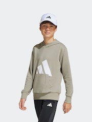 adidas Brown Large Logo Hoodie - Image 1 of 5