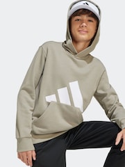 adidas Brown Large Logo Hoodie - Image 4 of 5