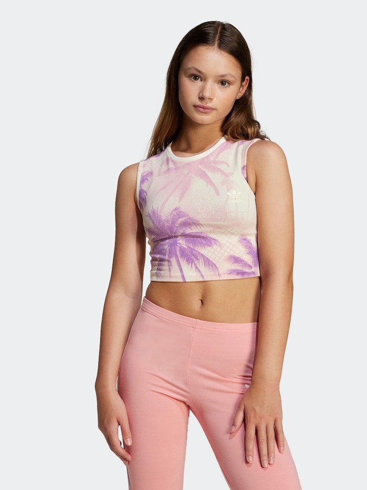 Rosa - adidas originals Crop Vest - Imagen 1 de 6
