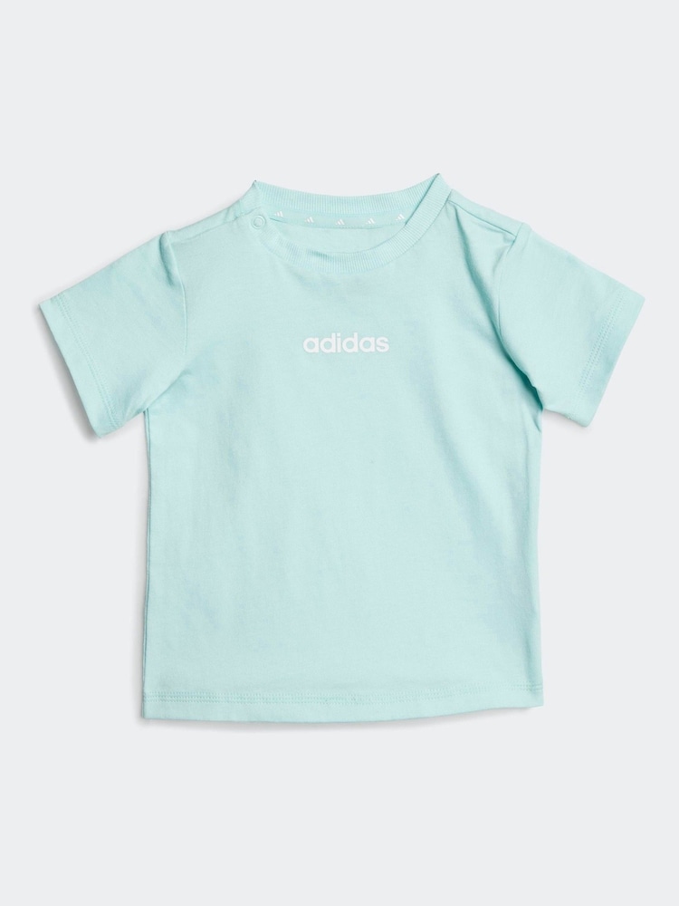 adidas Green Essentials 100% Cotton Shorts T-Shirt Set - Image 2 of 7