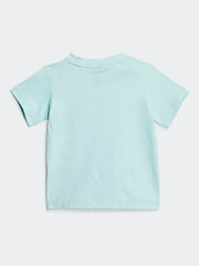 adidas Green Essentials 100% Cotton Shorts T-Shirt Set - Image 3 of 7