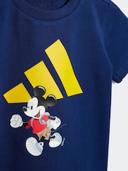 Azul - adidas Disney Mickey Mouse Short and T-Shirt Set - Imagen 6 de 8