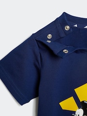 Azul - adidas Disney Mickey Mouse Short and T-Shirt Set - Imagen 7 de 8