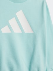 adidas Green Infant Essentials Sweatshirt and Joggers Set - Image 11 of 13
