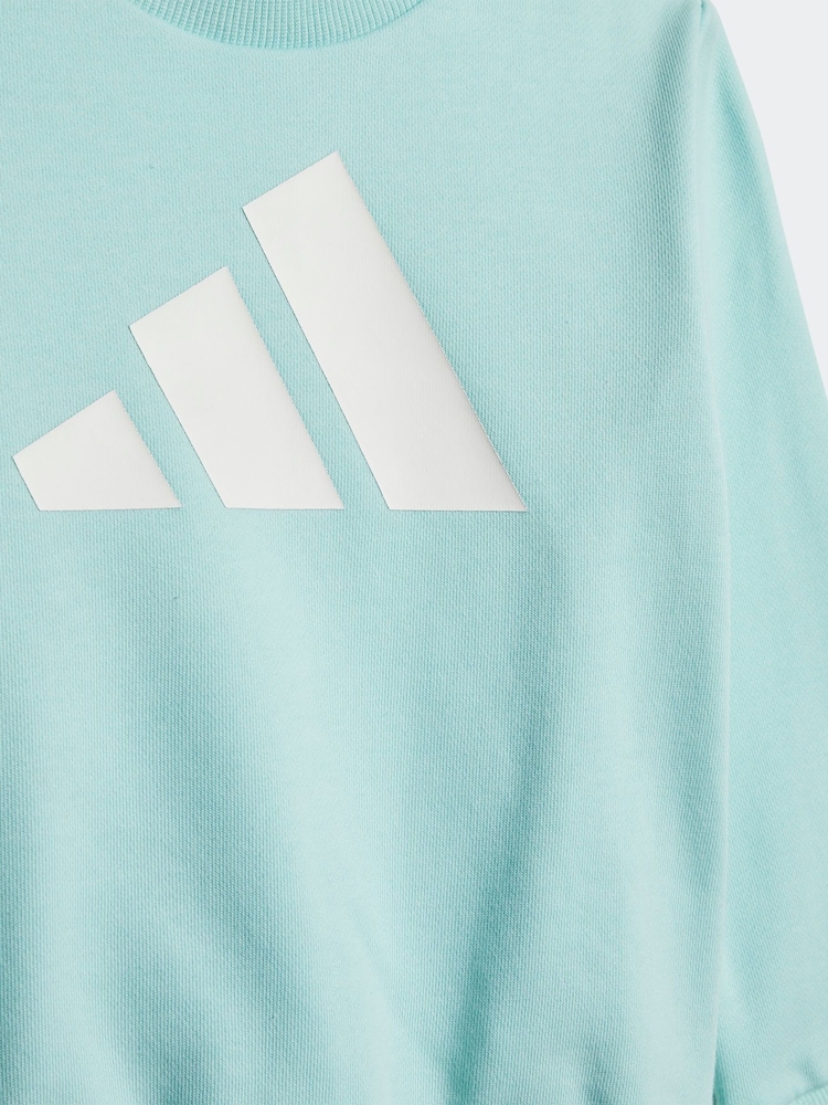 adidas Green Infant Essentials Sweatshirt and Joggers Set - Image 11 of 13