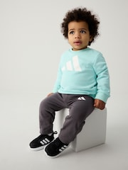 adidas Green Infant Essentials Sweatshirt and Joggers Set - Image 2 of 13