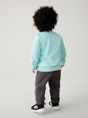 adidas Green Infant Essentials Sweatshirt and Joggers Set - Image 3 of 13