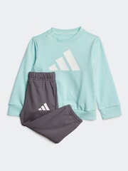 adidas Green Infant Essentials Sweatshirt and Joggers Set - Image 6 of 13