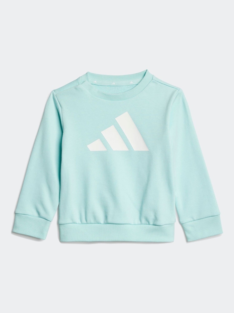 adidas Green Infant Essentials Sweatshirt and Joggers Set - Image 8 of 13