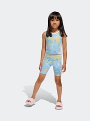 adidas originals Blue Cycling Shorts Set - Image 1 of 8