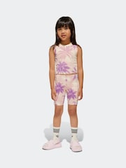 adidas originals Pink Cycling Shorts Set - Image 1 of 8