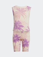 adidas originals Pink Cycling Shorts Set - Image 6 of 8