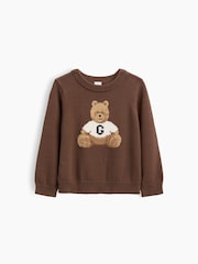 Ours Marron Brannan - Pull Gap à col rond (6mois-5ans) - Image 1 sur 2