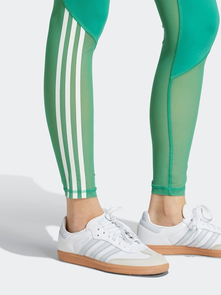 adidas Green Hyperglam Full Length Leggings - Image 3 of 6