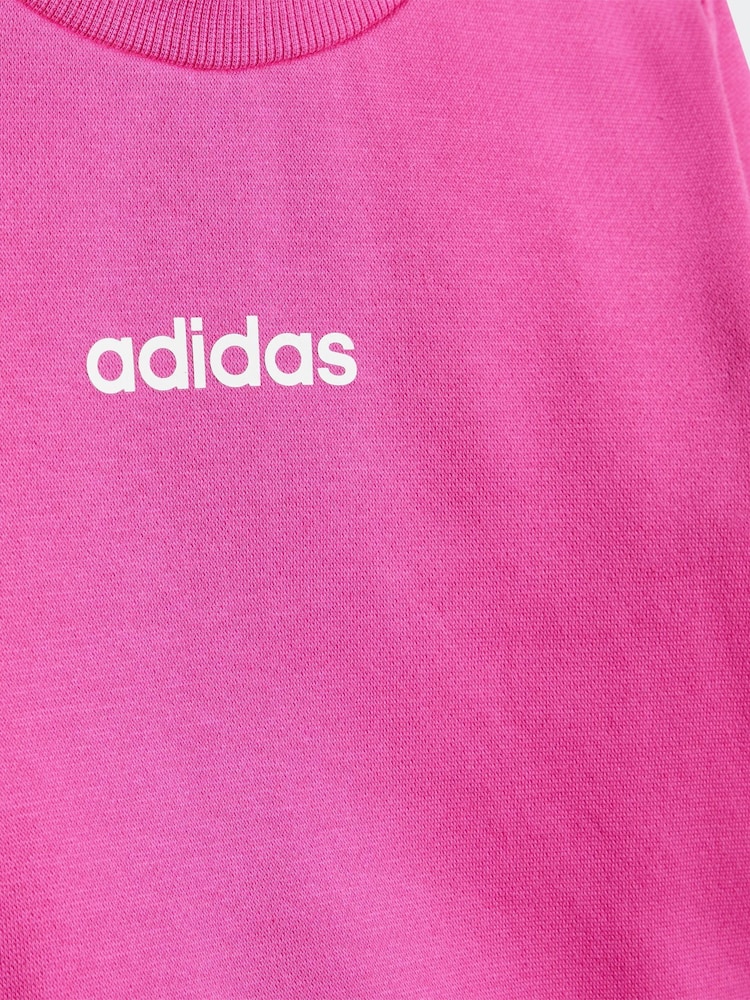 adidas Pink Essentials Logo Tracksuit - Image 12 of 14