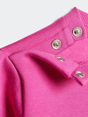 adidas Pink Essentials Logo Tracksuit - Image 13 of 14