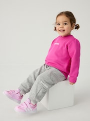 adidas Pink Essentials Logo Tracksuit - Image 4 of 14