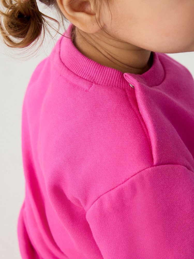 adidas Pink Essentials Logo Tracksuit - Image 7 of 14