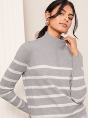 Friends Like These Grey Longline Tunic Jumper - Image 1 of 4