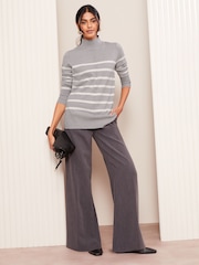 Friends Like These Grey Longline Tunic Jumper - Image 3 of 4