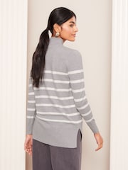 Friends Like These Grey Longline Tunic Jumper - Image 4 of 4