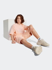 Розовый - adidas originals Oversized Trefoil100% Cotton T-Shirt - Image 3 of 6