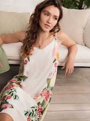 Yellow Floral Kew Collection 100% Cotton Slip - Image 4 of 11