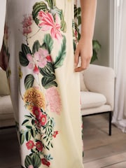 Yellow Floral Kew Collection 100% Cotton Slip - Image 7 of 11