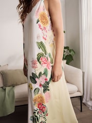 Yellow Floral Kew Collection 100% Cotton Slip - Image 8 of 11