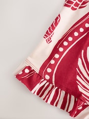 Red Shells Print Slip Nightie - Image 8 of 9