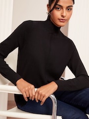 Friends Like These Black Longline Tunic Jumper - Image 1 of 4