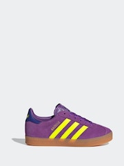 adidas Originals Purple Light Gazelle Trainers - Image 1 of 9
