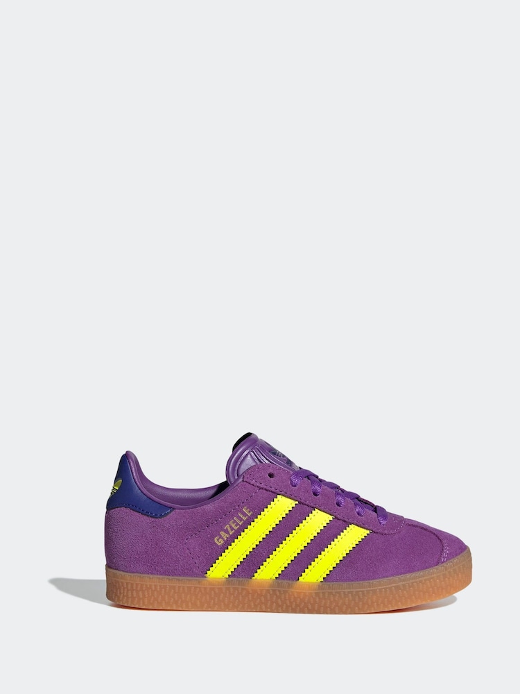 adidas Originals Purple Light Gazelle Trainers - Image 1 of 9