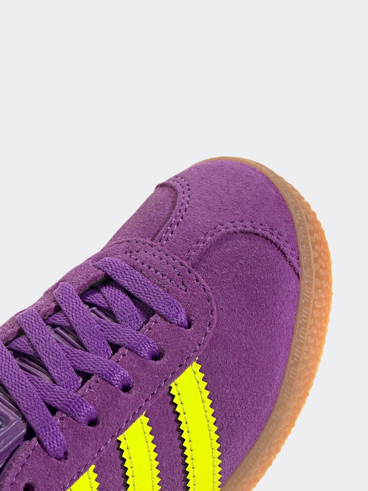 adidas Originals Purple Light Gazelle Trainers - Image 8 of 9