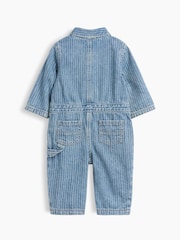 Gap Light Wash Denim Stripe Utility One-Piece Dungarees (0-24mths) - Image 2 of 4